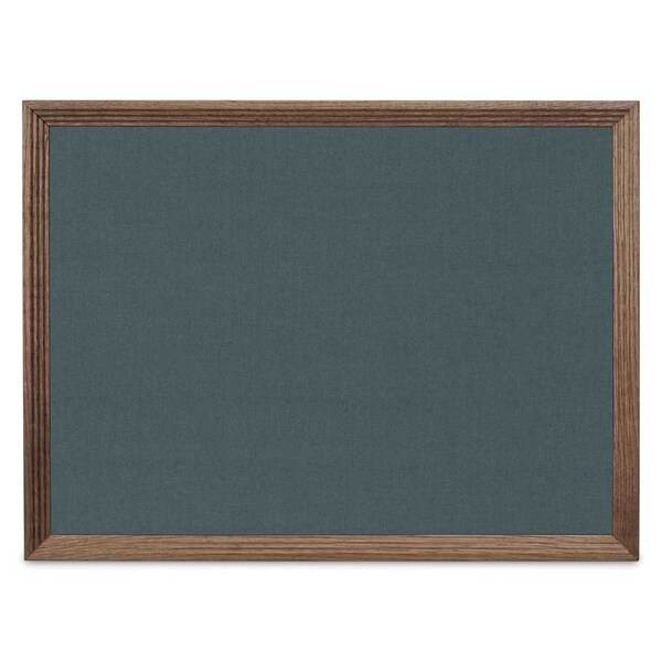 United Visual Products Decor Wood Combo Board, 36"x24", Cherry/White Porcelain & Cobalt UV702DEFAB-CHERRY-WHTPORC-COBACC - main